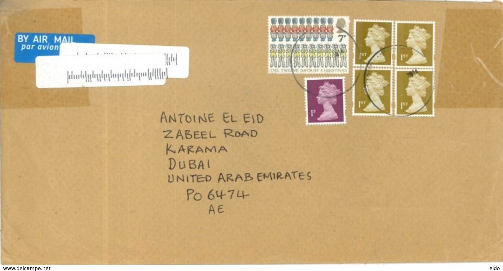 GREAT BRITAIN - 2014 - STAMPS COVER TO DUBAI. - Universal Mail Stamps