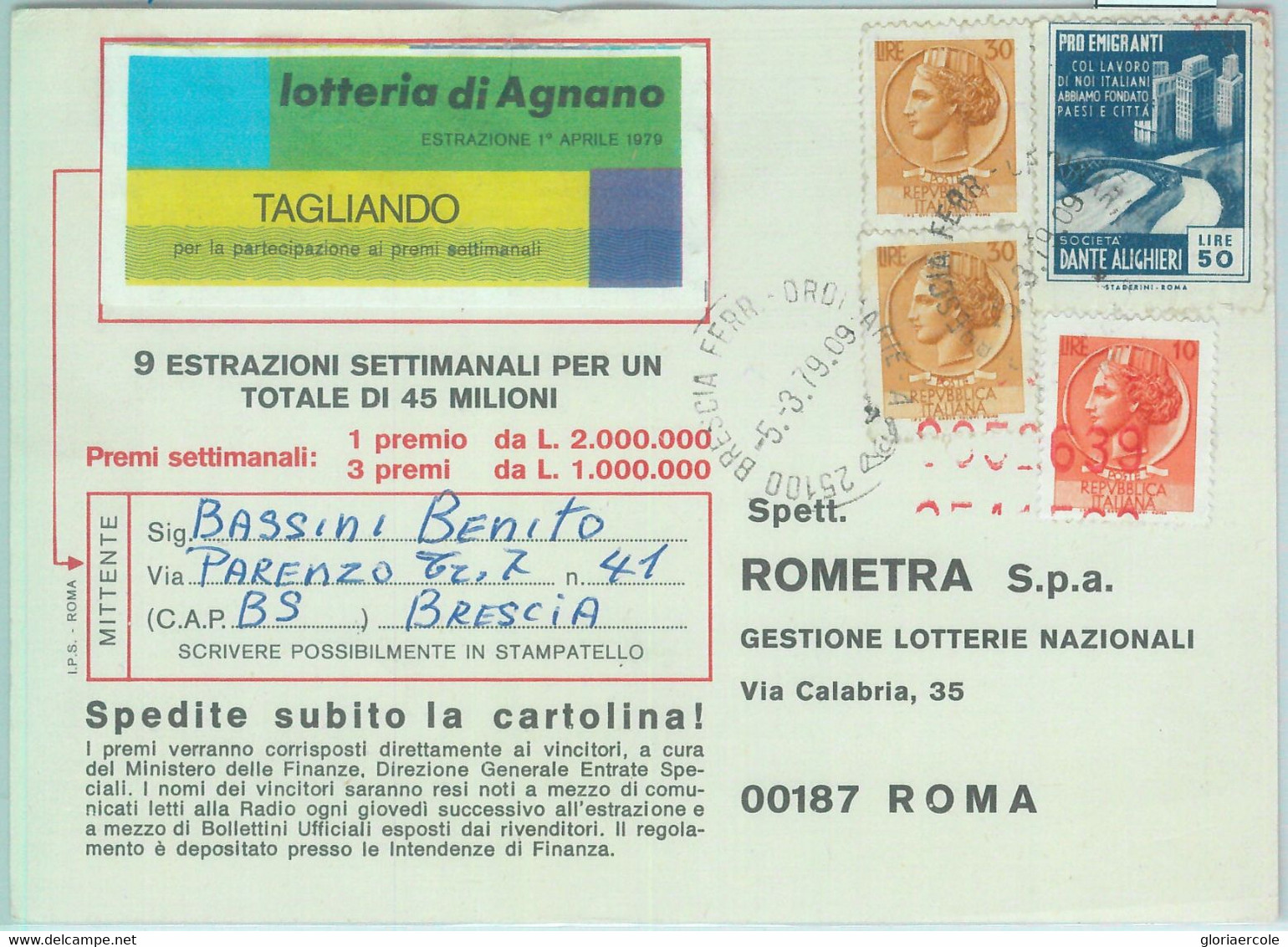 86770 - ITALY - POSTAL HISTORY - CHARITY STAMP Used As Postage DANTE Literature - Ecrivains