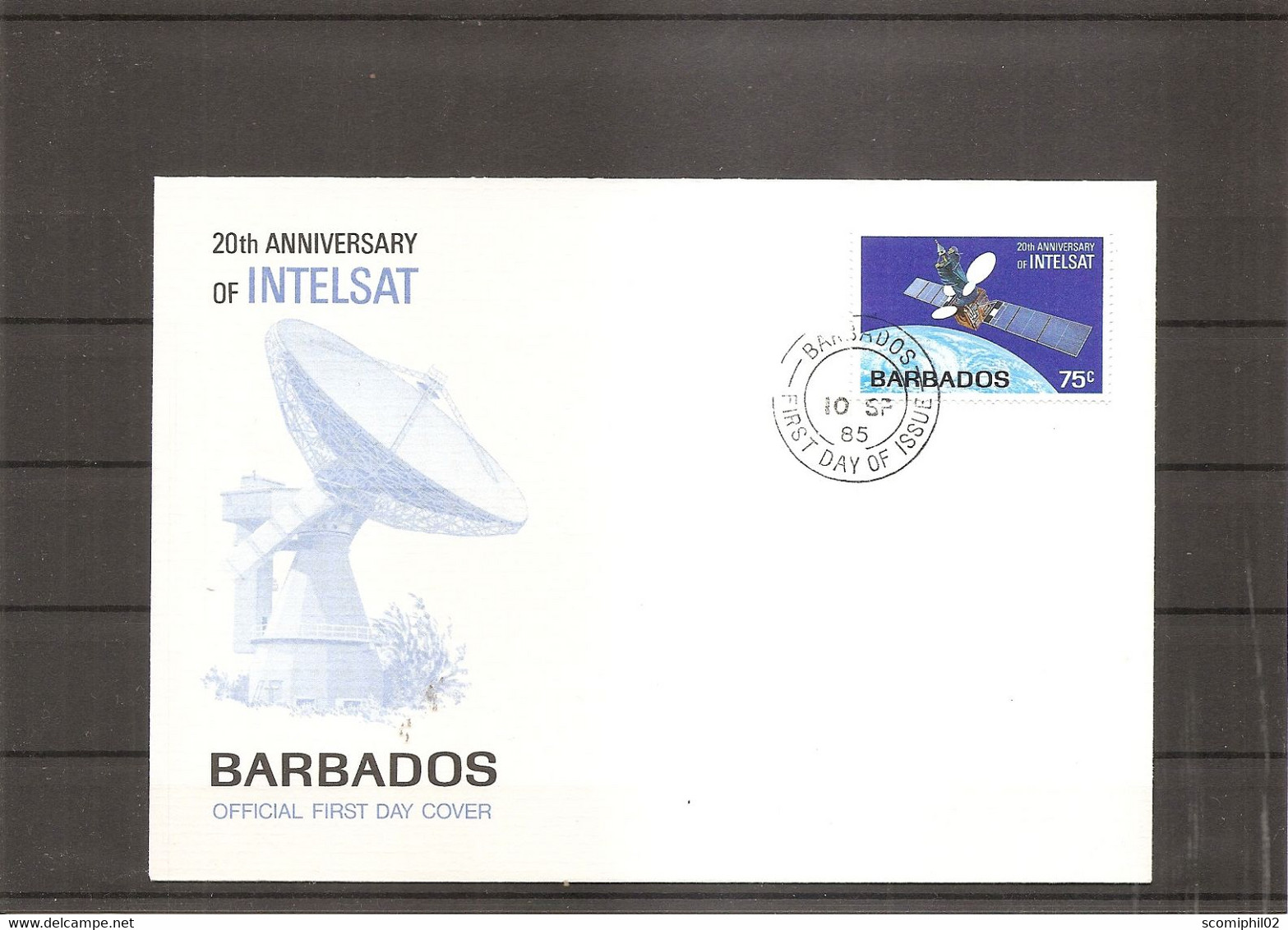 Espace - Intelsat ( FDC Des Barbades De 1985 à Voir) - America Del Nord