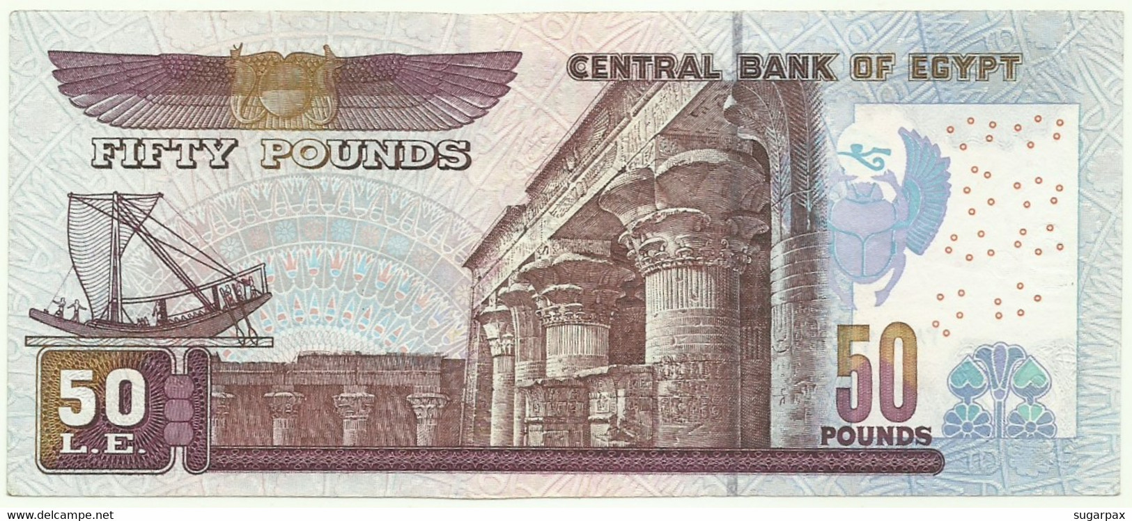 Egypt - 50 Pounds - 11.12.2001 - Pick 66.a  - Sign. 20 - Egitto