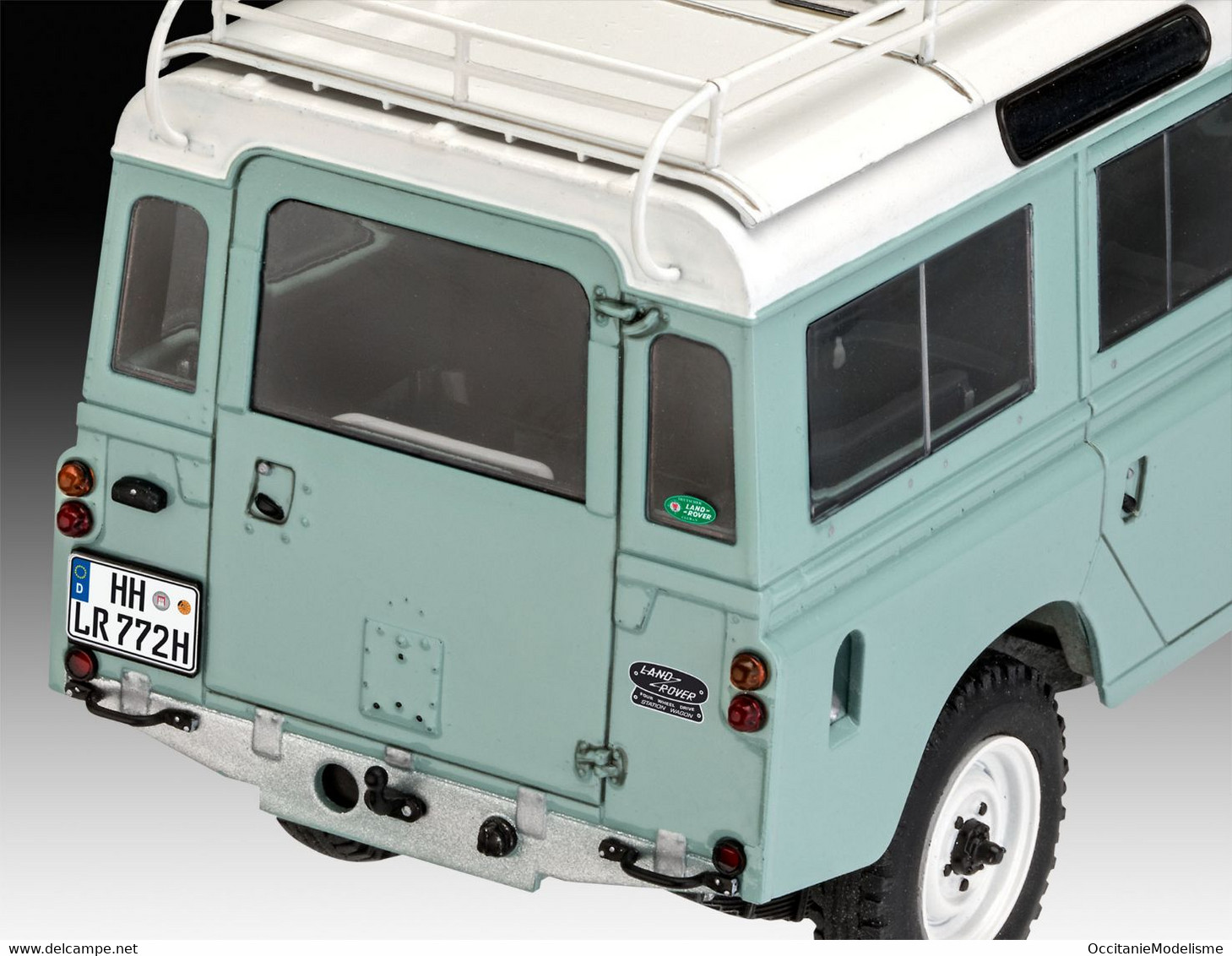 Revell - SET LAND ROVER SERIES III LWB + Peintures + Colle Maquette Kit Plastique Réf. 67047 Neuf 1/24 - Voitures