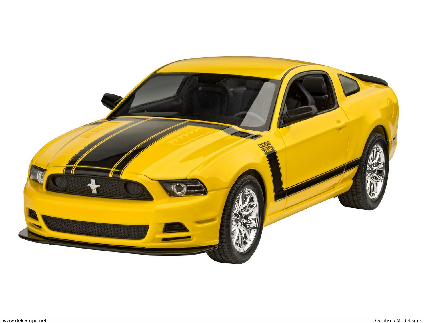 Revell - SET FORD MUSTANG BOSS 302 2013 + Peintures + Colle Maquette Kit Plastique Réf. 67652 Neuf 1/25 - Auto's