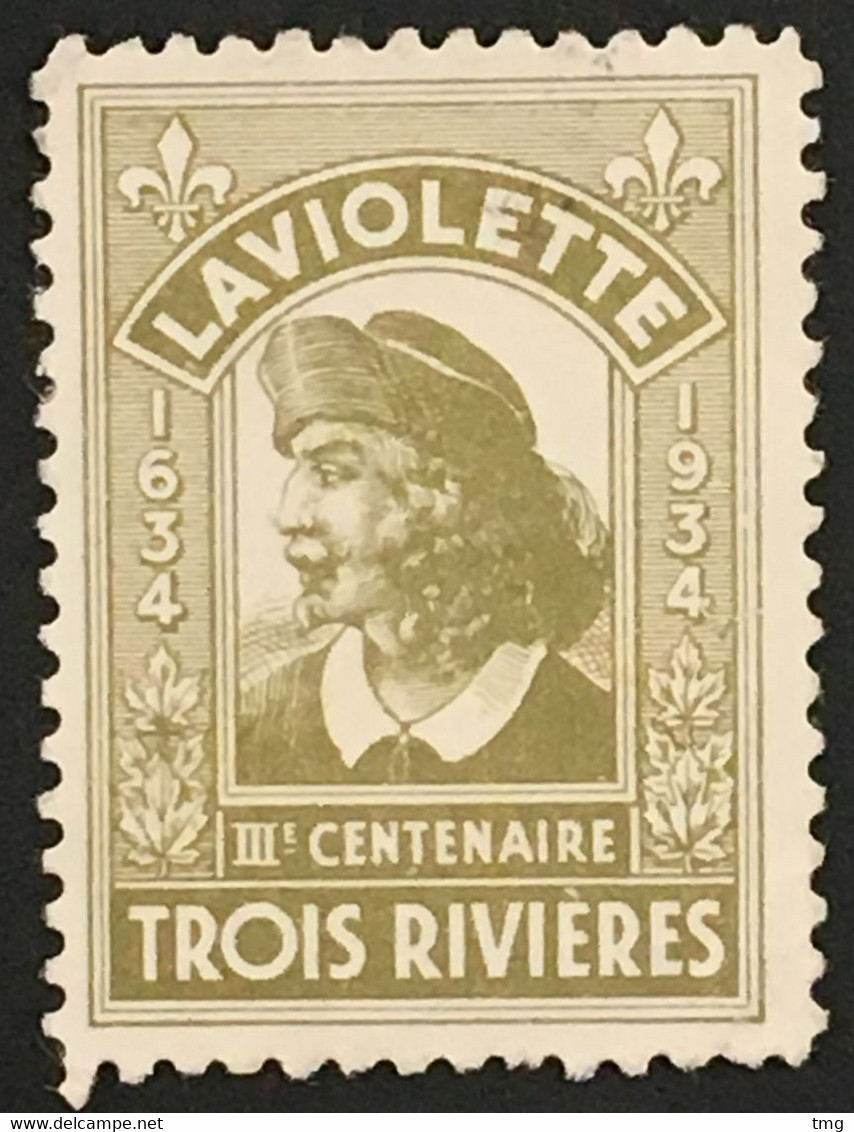 Canada Vignettes Locales Et Privées 3ème Centenaire Trois Rivieres - Laviolette – Amscol3 - Vignette Di Affrancatura (ATM) – Stic'n'Tic