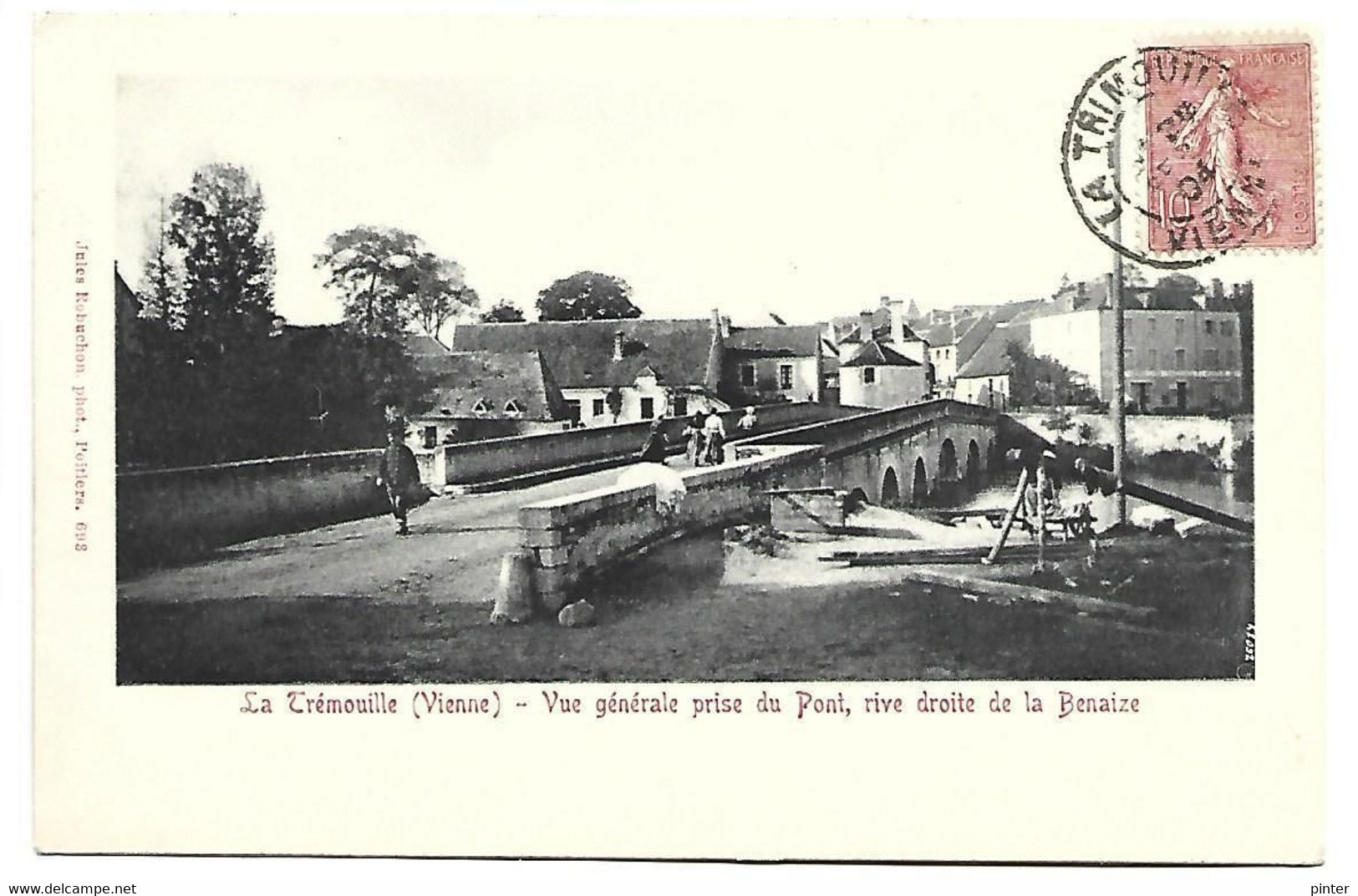 LA TRIMOUILLE - Vue Générale Prise Du Pont, Rive Droite De La Benaize - La Trimouille