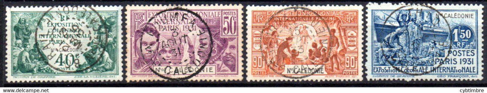 Nouvelle Caledonie: Yvert N° 162/165 - Gebraucht