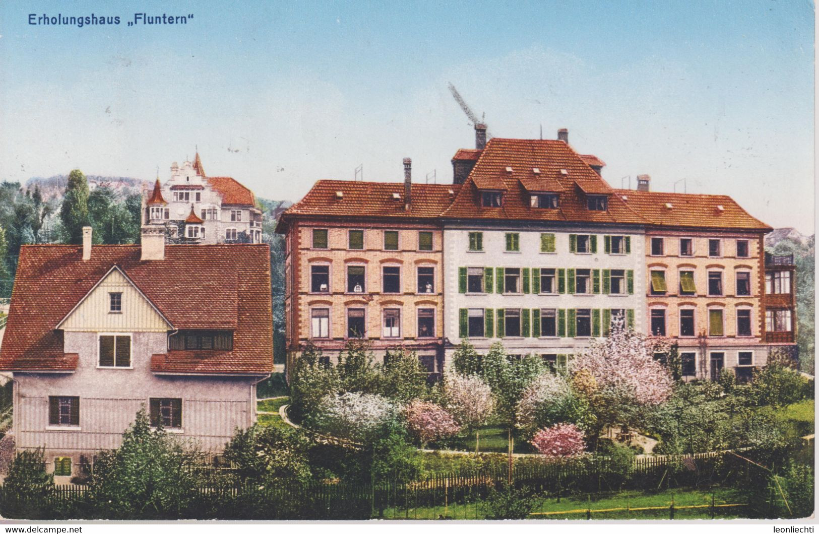 AK,  1927 Erholungsheim Fluntern, Zürich - Fluntern