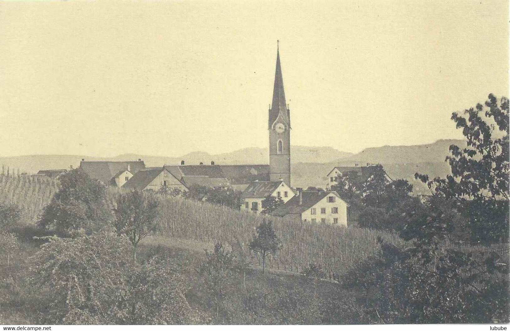 Zollikon - Chirchhof Vom Rain Aus  (Repro)        1898/2000 - Zollikon