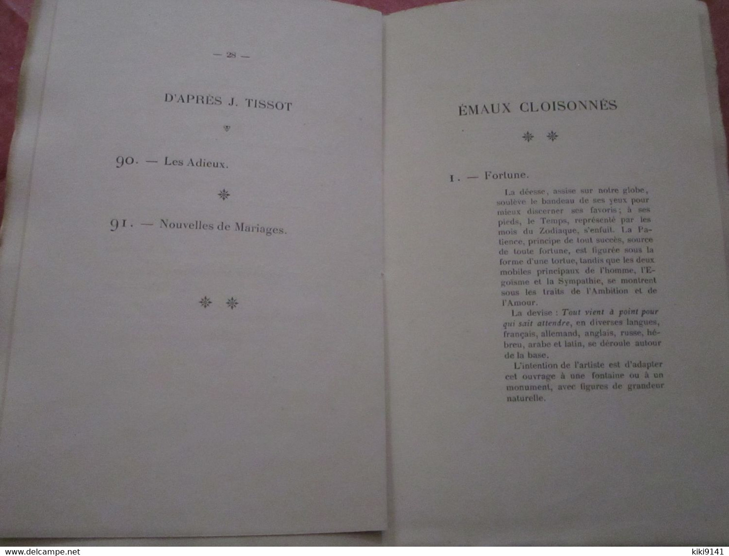 Exposition J.-J. TISSOT à la Galerie SEDELMEYER (catalogue 36 pages)