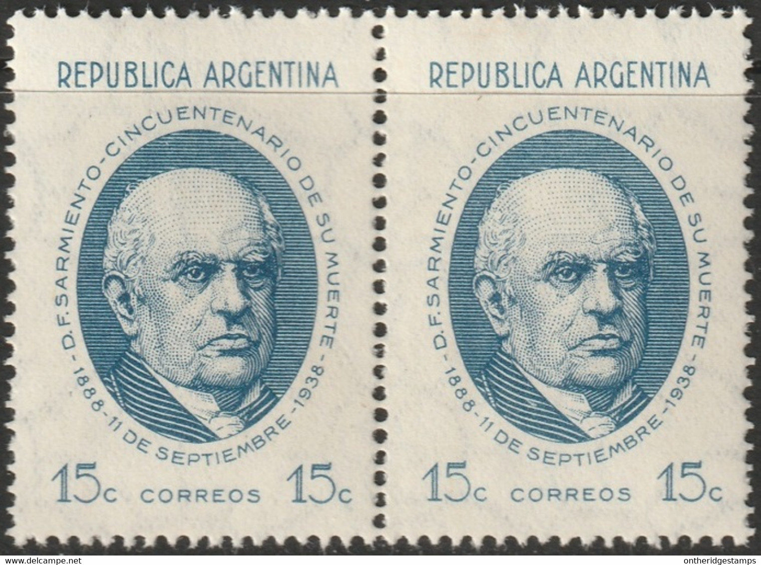 Argentina 1938 Sc 456  Pair MNH** - Unused Stamps