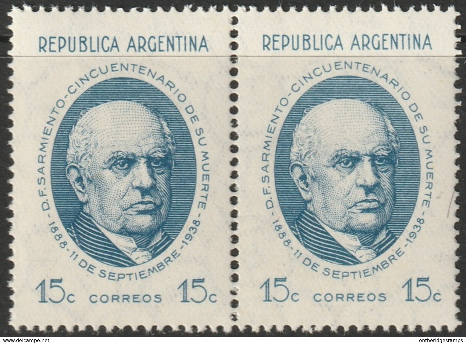 Argentina 1938 Sc 456  Pair MNH** - Unused Stamps