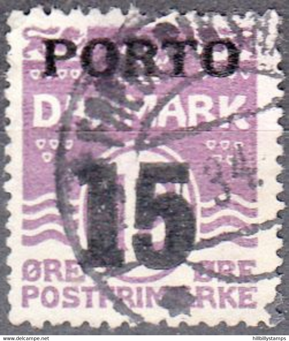 DENMARK  SCOTT NO J1  USED  YEAR  1934 - Postage Due