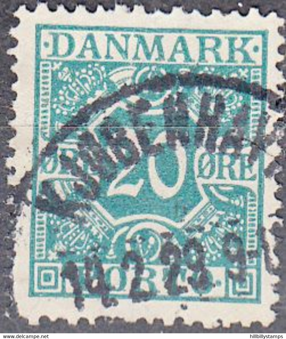 DENMARK  SCOTT NO J17  USED  YEAR  1921  PERF 14 X 14.5 - Postage Due