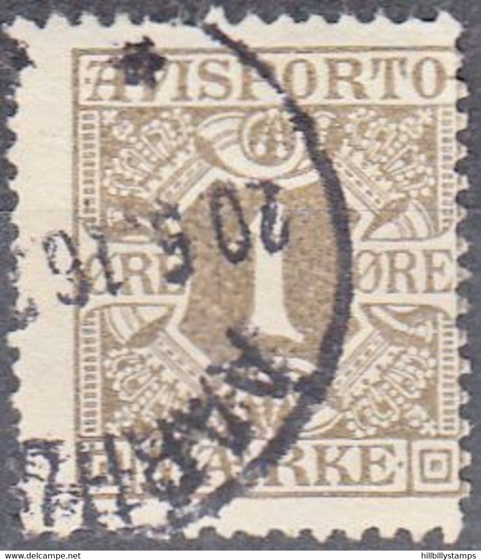 DENMARK  SCOTT NO P11  USED  YEAR  1914  WMK 114 - Postage Due