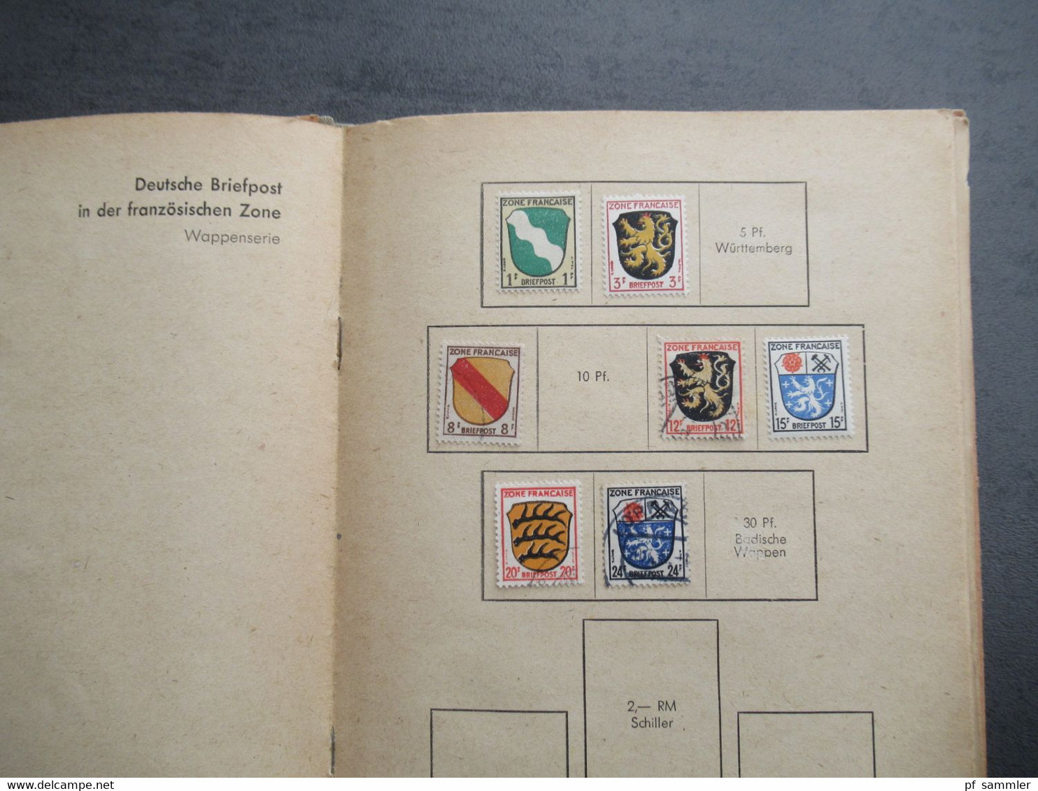 Sammelalbum für Übergangsmarken und Stadtposten 1945 / 46 D/D Briefmarken-Alben für Einzelgebiete