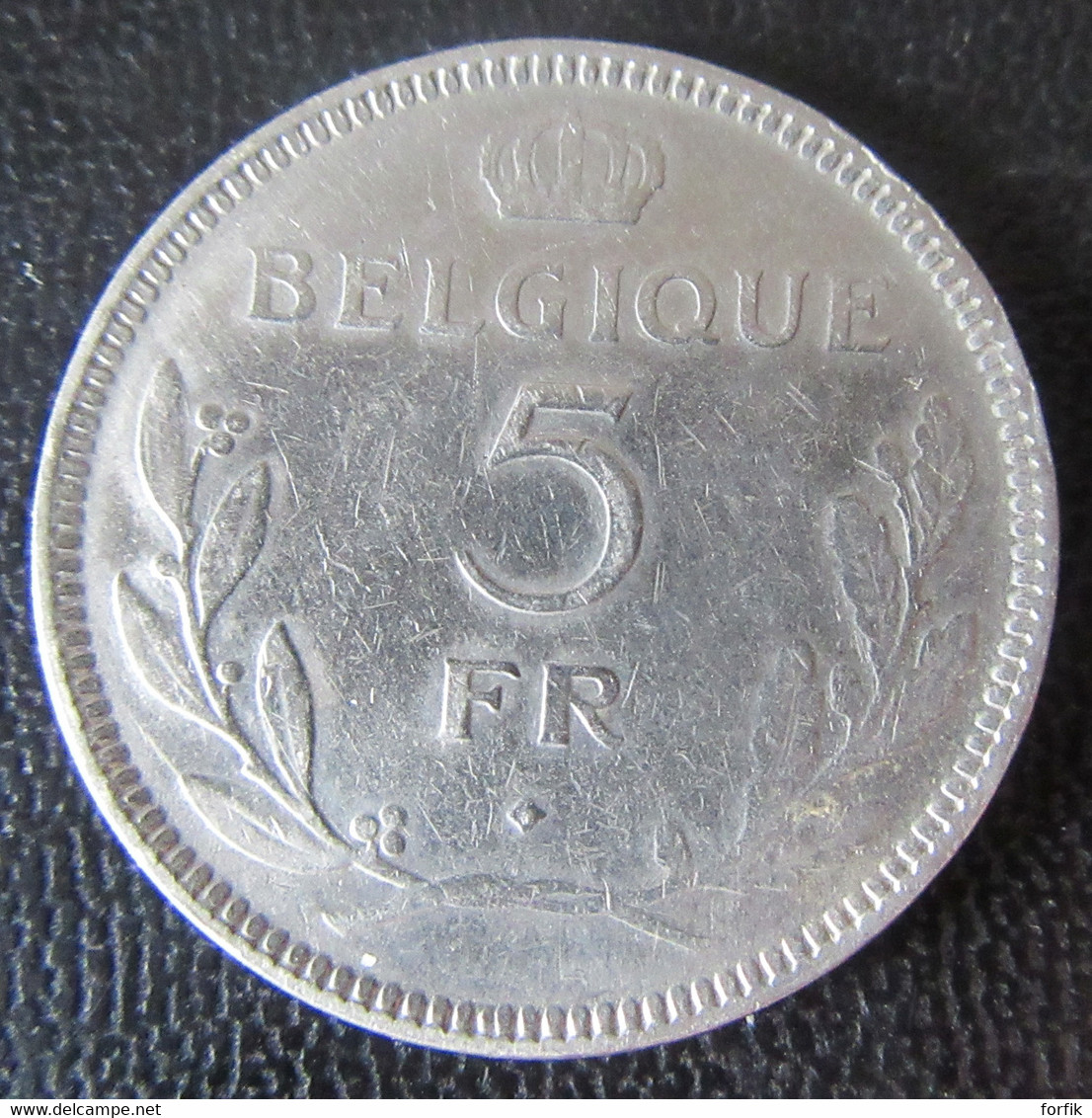 Belgique - Monnaie 5 Francs Leopold III 1936 Légende FR - 5 Francs