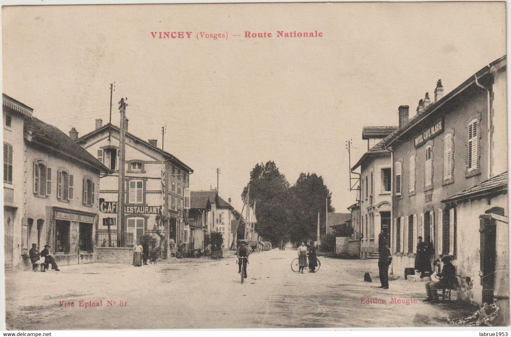 Vincey - Route Nationale  - Café, Restaurant  (F.6139) - Vincey