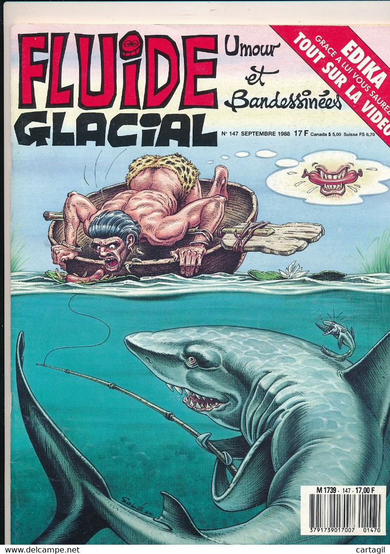 Livres, BD,  Revues -Revue"FLUIDE GLACIAL" N°147-Septembre 1988-Umour Et Bandessinées (détails Description Et Scan) - Fluide Glacial