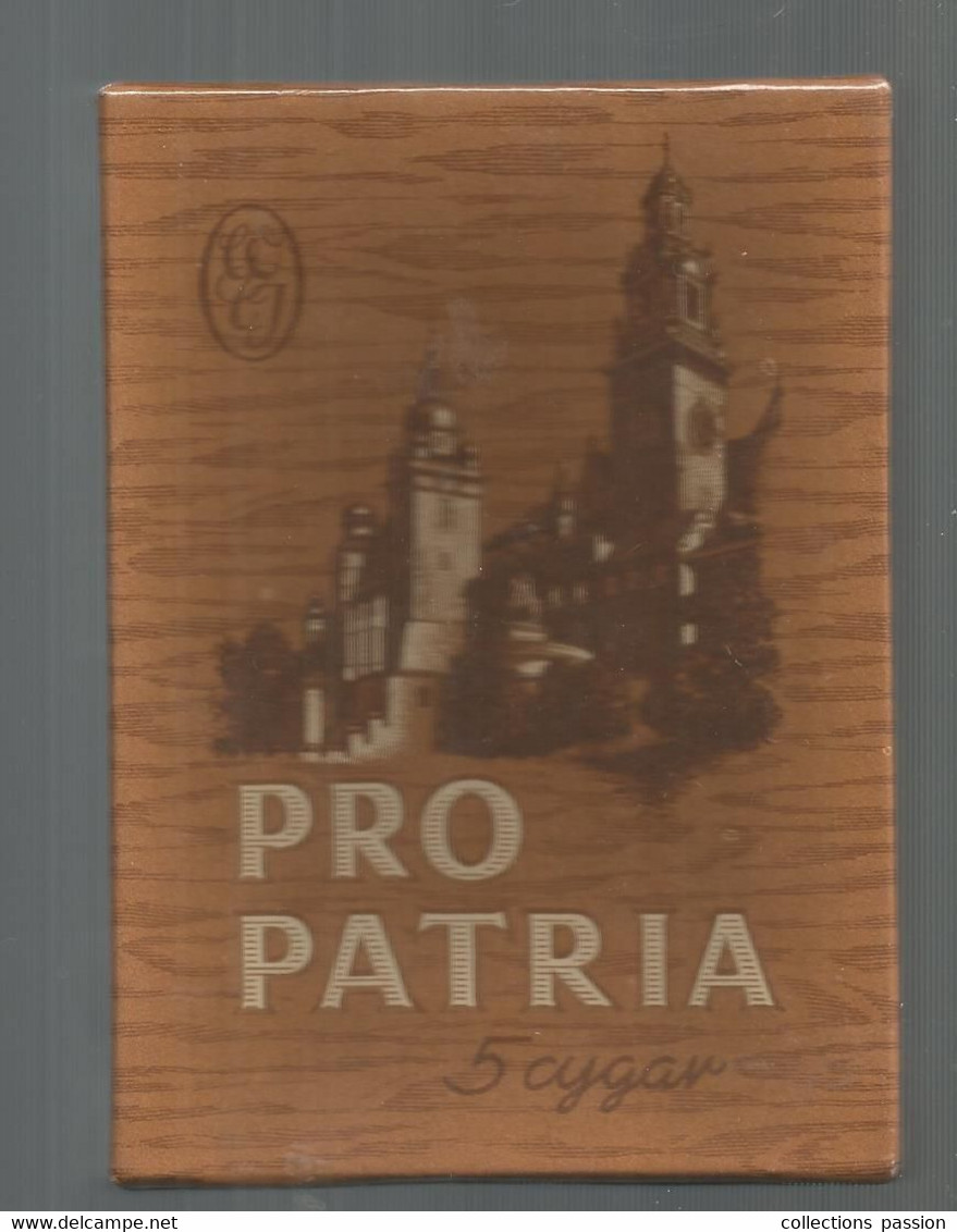 BOITE DE GIGARE De 5 Cygar , PRO PATRIA, Wytwornia Wyrobow Tytoniowych W Poznaniu 2 Scans , Frais Fr 3.75 E - Otros & Sin Clasificación