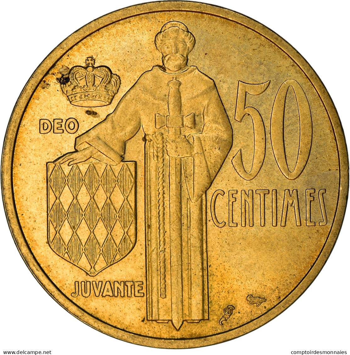 Monnaie, Monaco, Rainier III, 50 Centimes, 1962, TTB, Aluminum-Bronze - 1960-2001 Nouveaux Francs