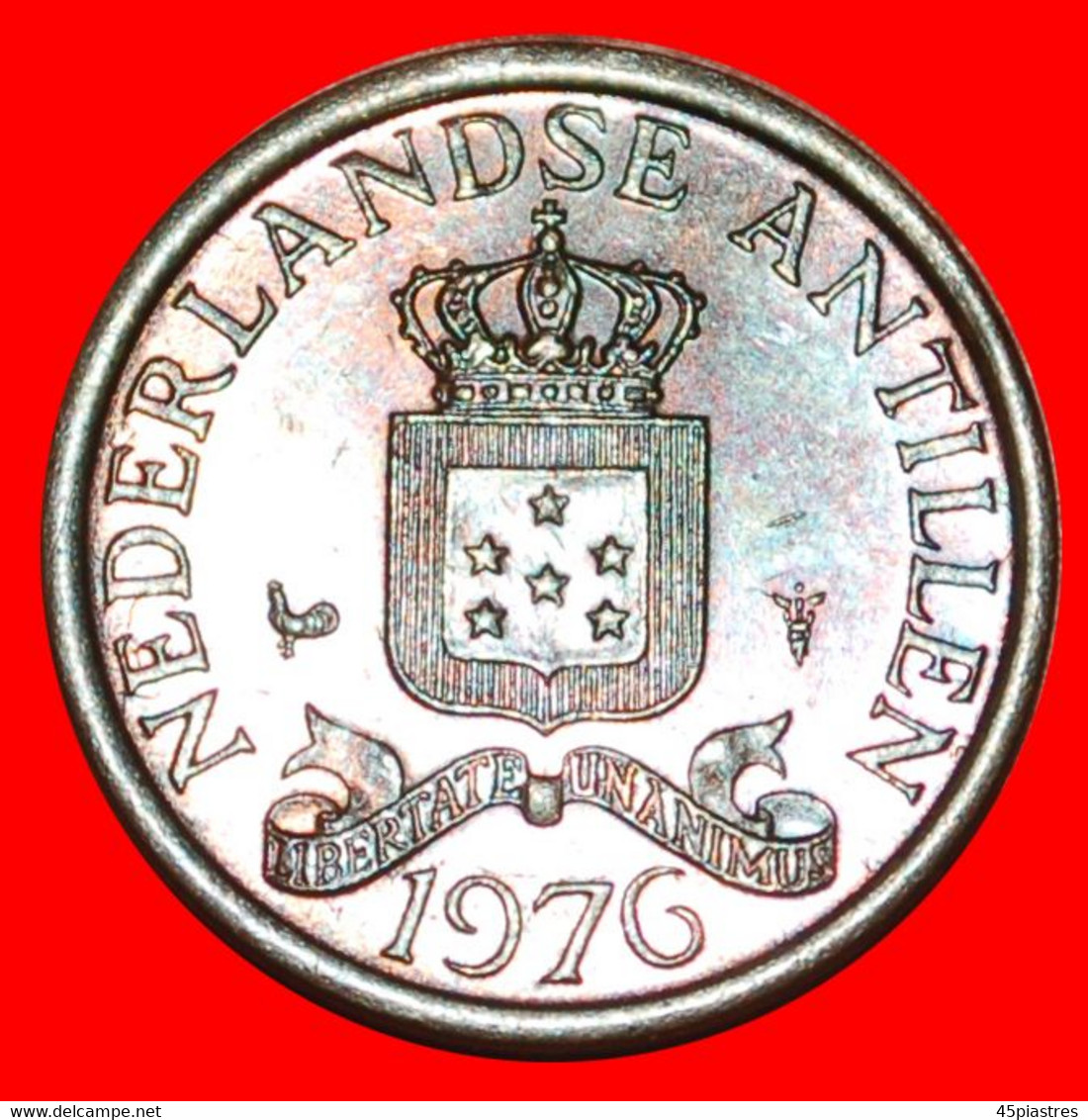 * WITH ARUBA (1970-1978): NETHERLANDS ANTILLES ★ 1 CENT 1976!  JULIANA (1948-1980)★LOW START ★ NO RESERVE! - Netherlands Antilles