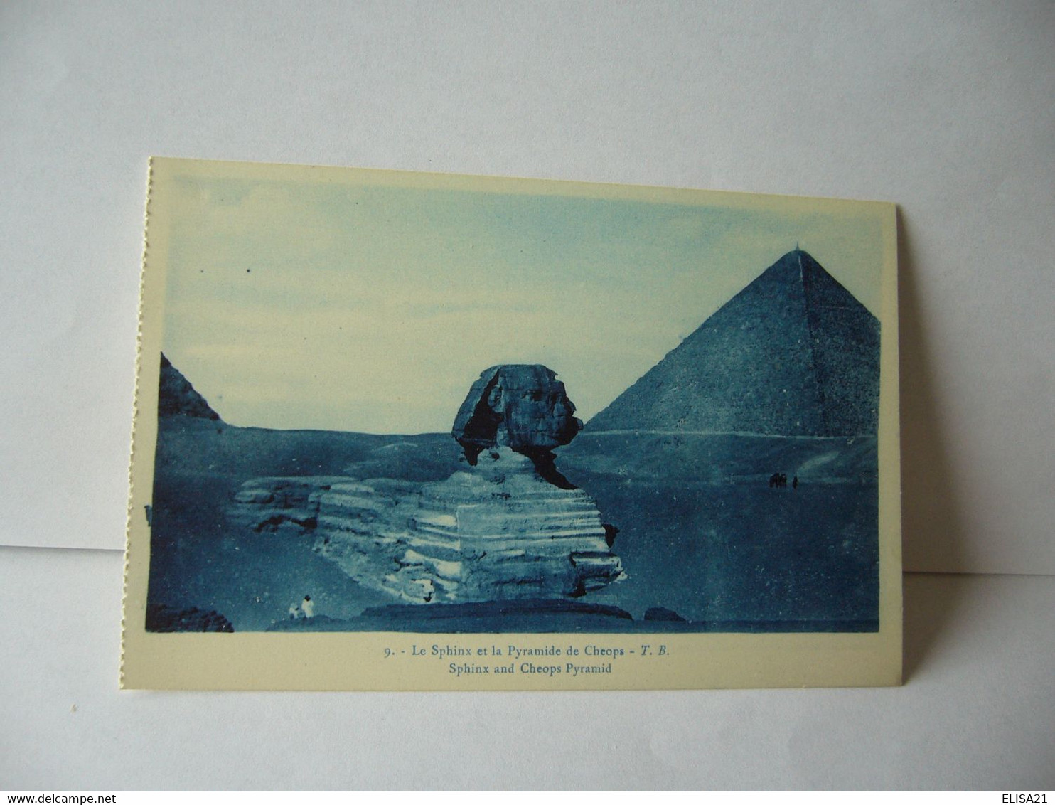 LE SPHINX ET LA PYRAMIDE DE CHEOPS  EGYPT  EGYPTIA EGYPTE   CPA - Sphinx