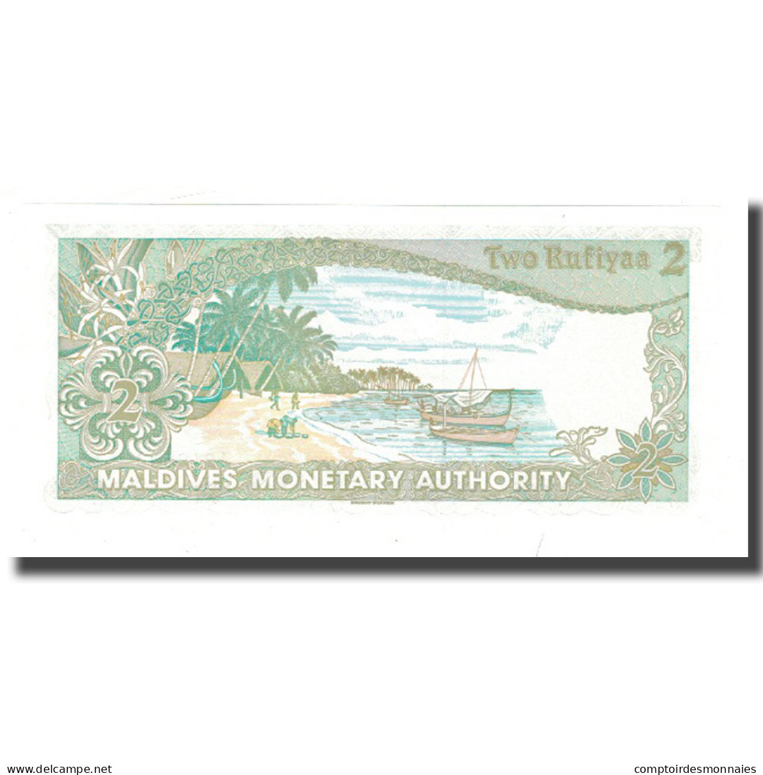 Billet, Maldives, 2 Rufiyaa, 1983, 1983-10-07, KM:9a, NEUF - Maldiven