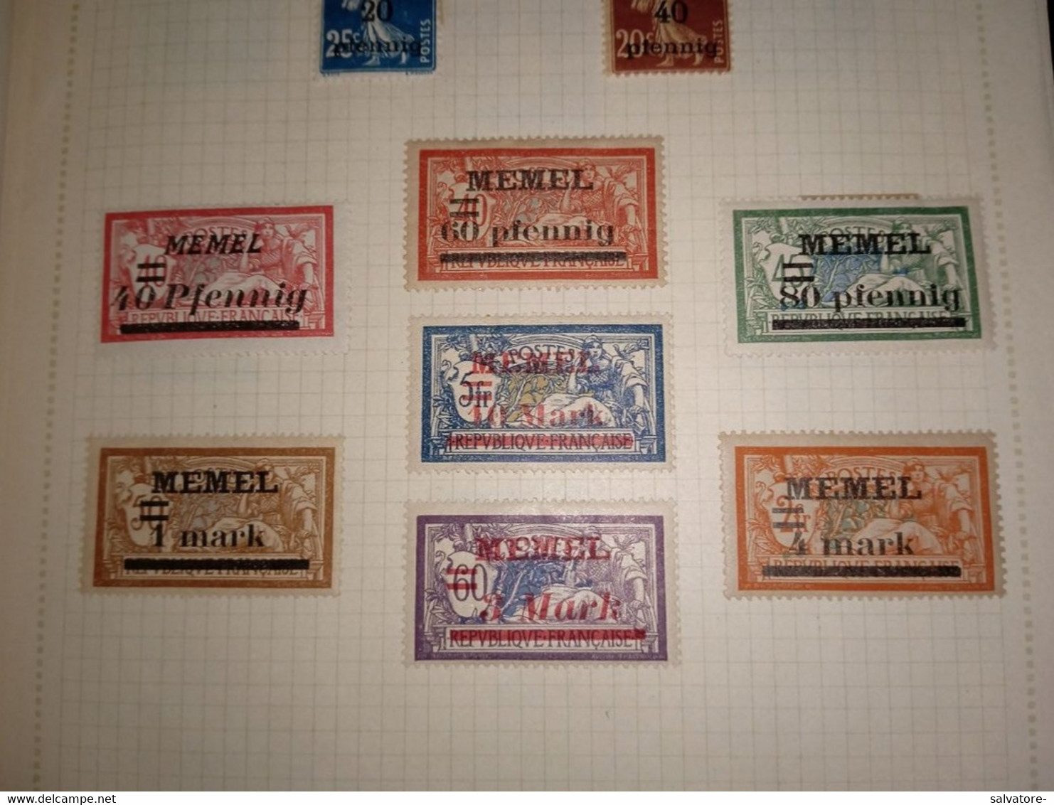 FRANCOBOLLI FRANCESI SOVRASTAMPATI ANNI 2O - Used Stamps