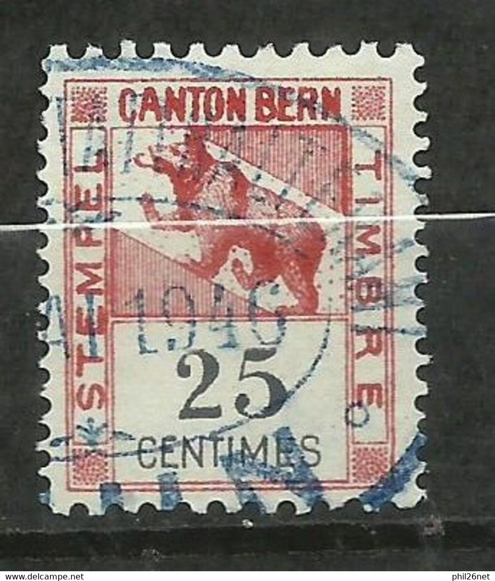 Suisse Canton De Berne   Fiscaux  25  Et  Centimes   Ours      Oblitéré  1946     B/TB           Voir Scans  Soldé ! ! ! - Revenue Stamps