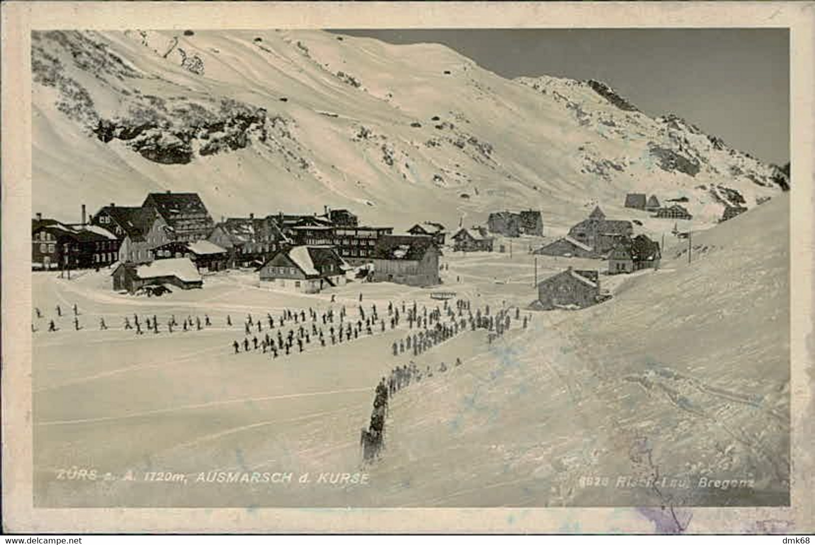 AK AUSTRIA - ZURS - AUSMARSCH D. KURSE - PHOTO RISCH-LAU - MAILED 1936 (15143) - Zürs