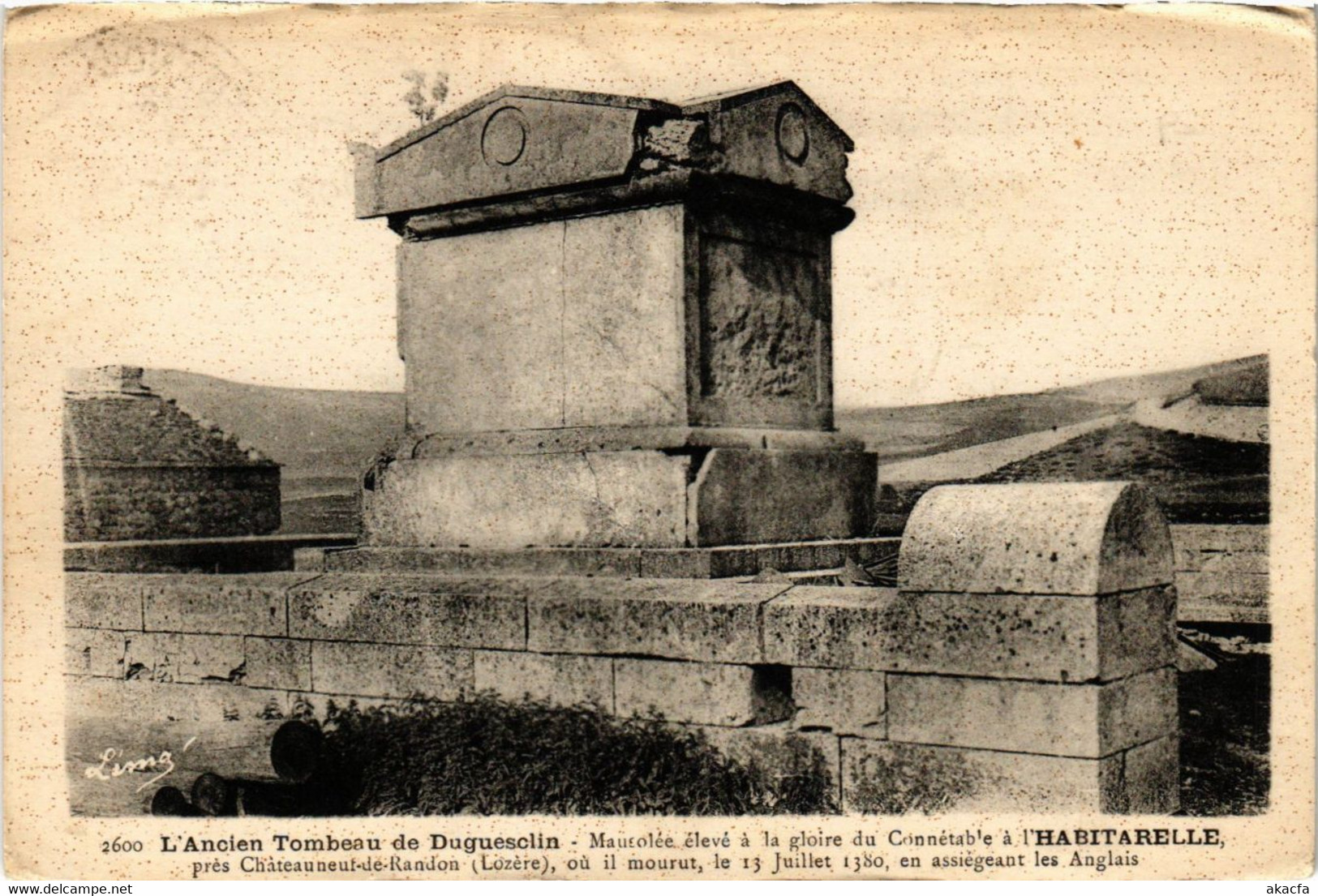 CPA CHATEAUNEUF-de-RANDON - L'Ancien Tombeau De Duguesclin (638265) - Chateauneuf De Randon