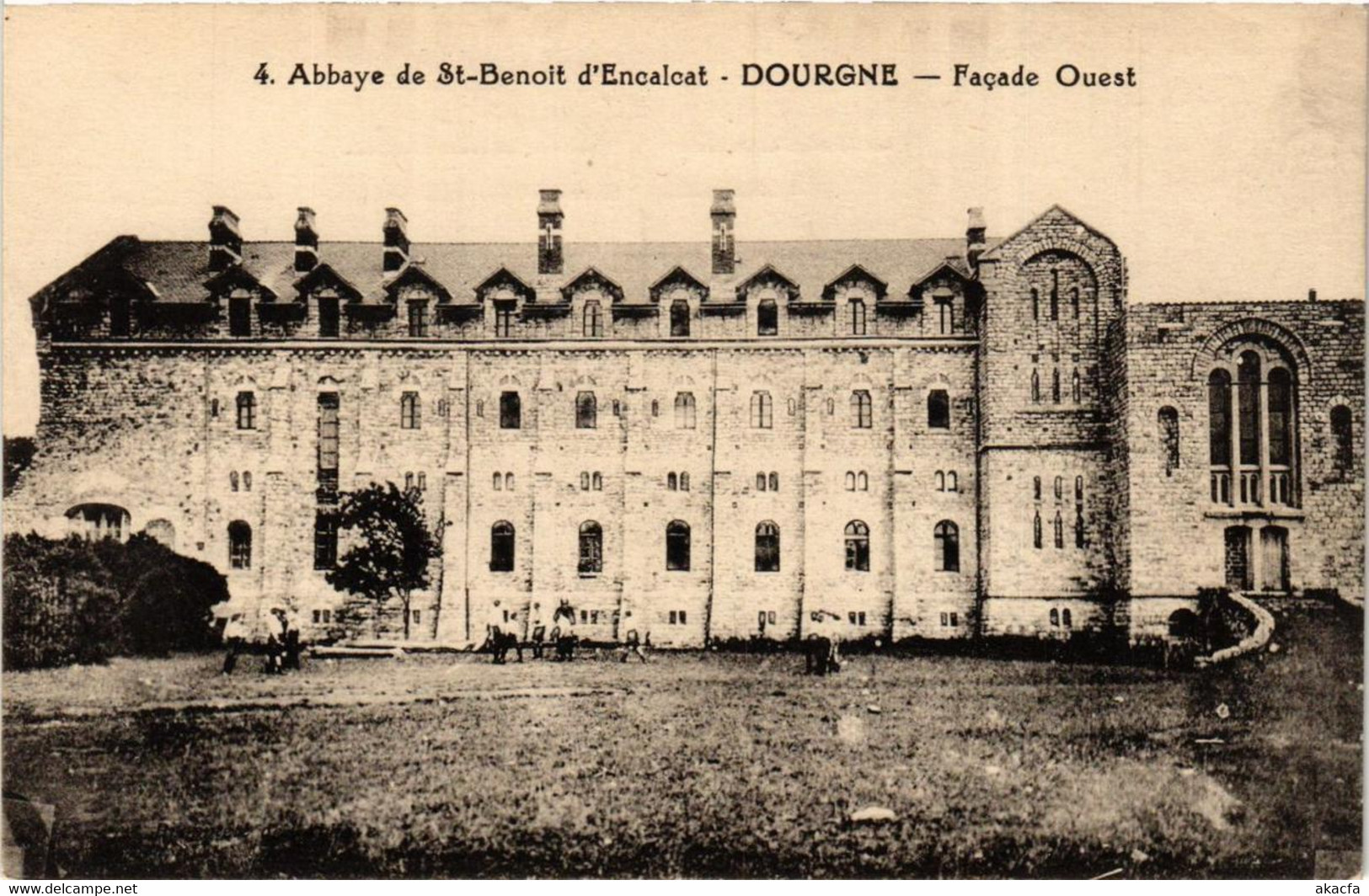 CPA DOURGNE Abbaye De St-BENOIT D'Encalcat - Facade Ouest (615114) - Dourgne