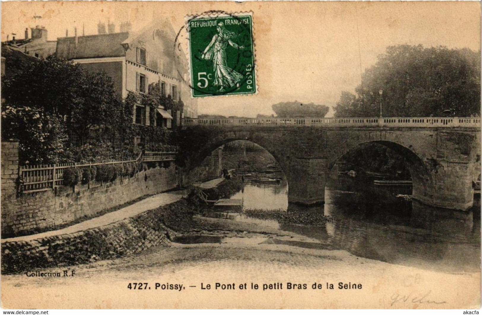 CPA POISSY Le Pont Et Le Petit BRAS De La Seine (617827) - Poissy