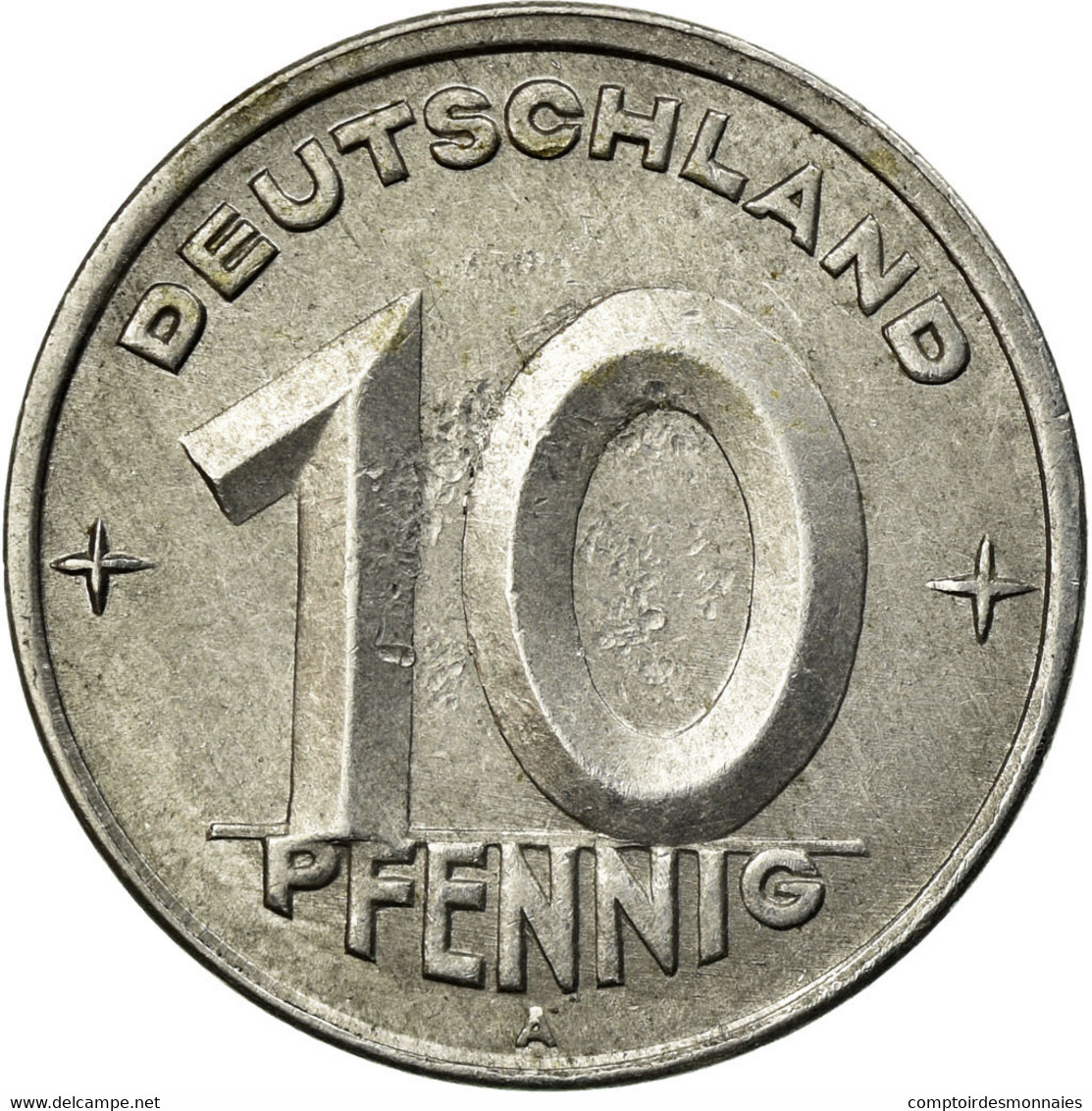 Monnaie, GERMAN-DEMOCRATIC REPUBLIC, 10 Pfennig, 1949, Berlin, TTB, Aluminium - 10 Pfennig