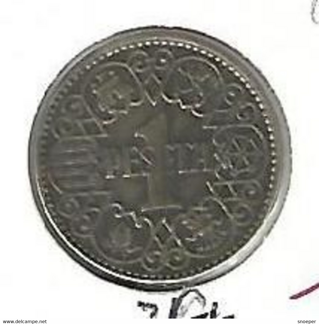 Spain  1 Peseta  1944   Km 767 - Other & Unclassified