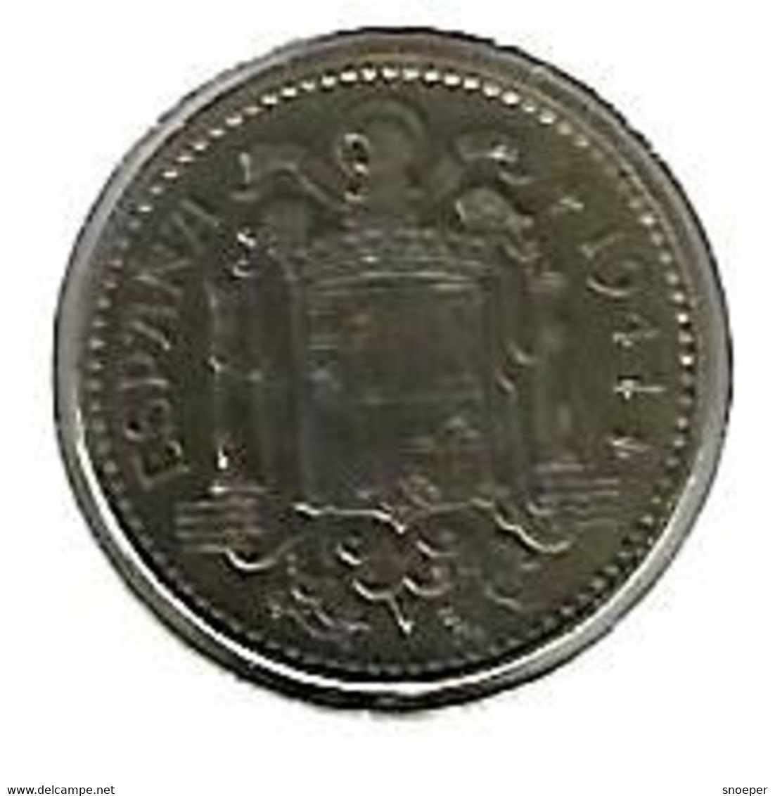 Spain  1 Peseta  1944   Km 767 - Other & Unclassified