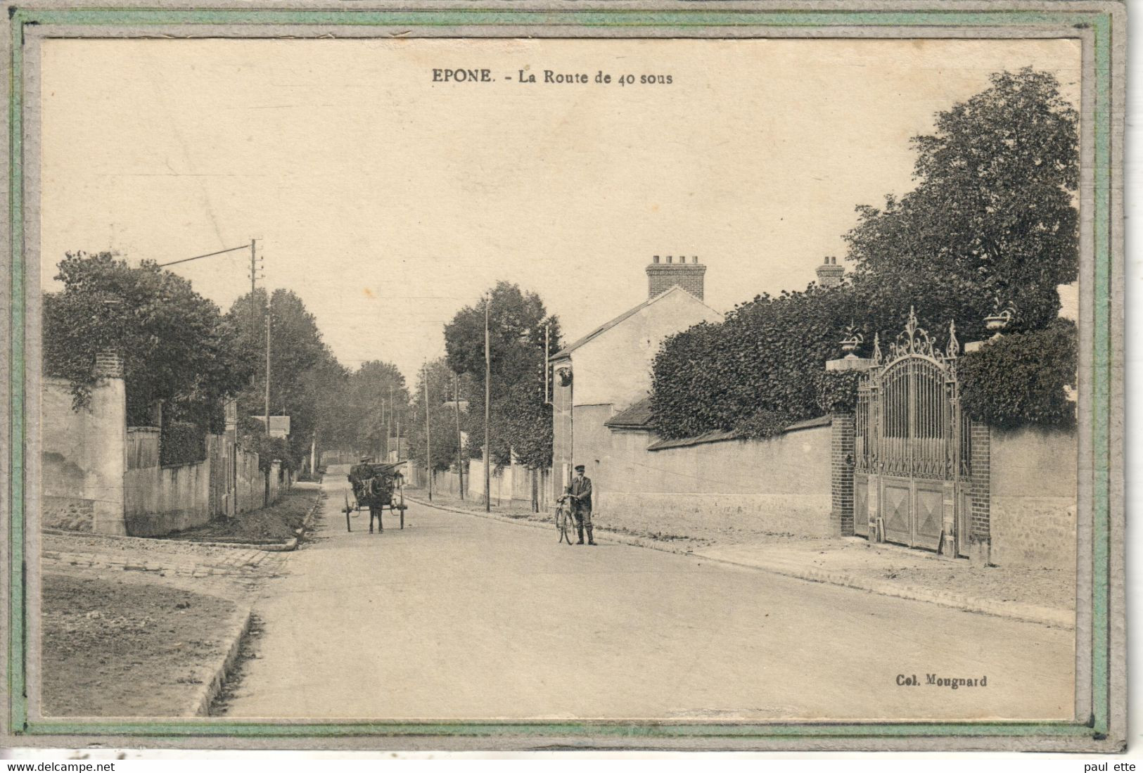 CPA - (78) EPONE - Aspect De L'entrée Du Bourg Par La Route De 40 Sous Dans Les Années 20 - Epone