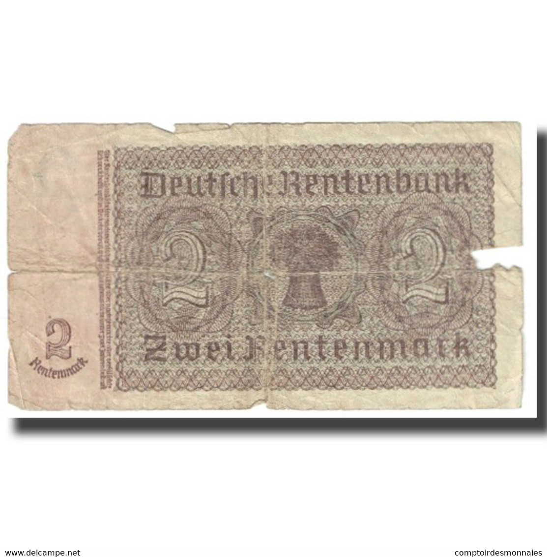 Billet, Allemagne, 2 Rentenmark, 1937, 1937-01-30, KM:174b, B - 2 Rentenmark