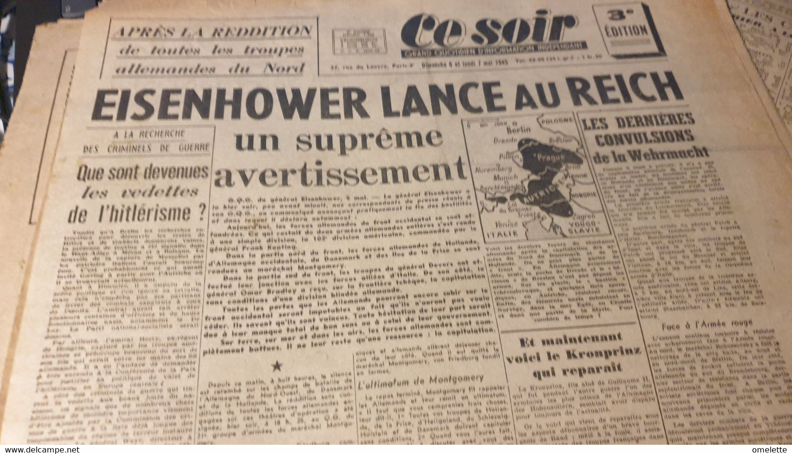 CE SOIR 45/EISENHOWER AVERTISSEMENT REICH /BENOIT FRACHON - Informations Générales