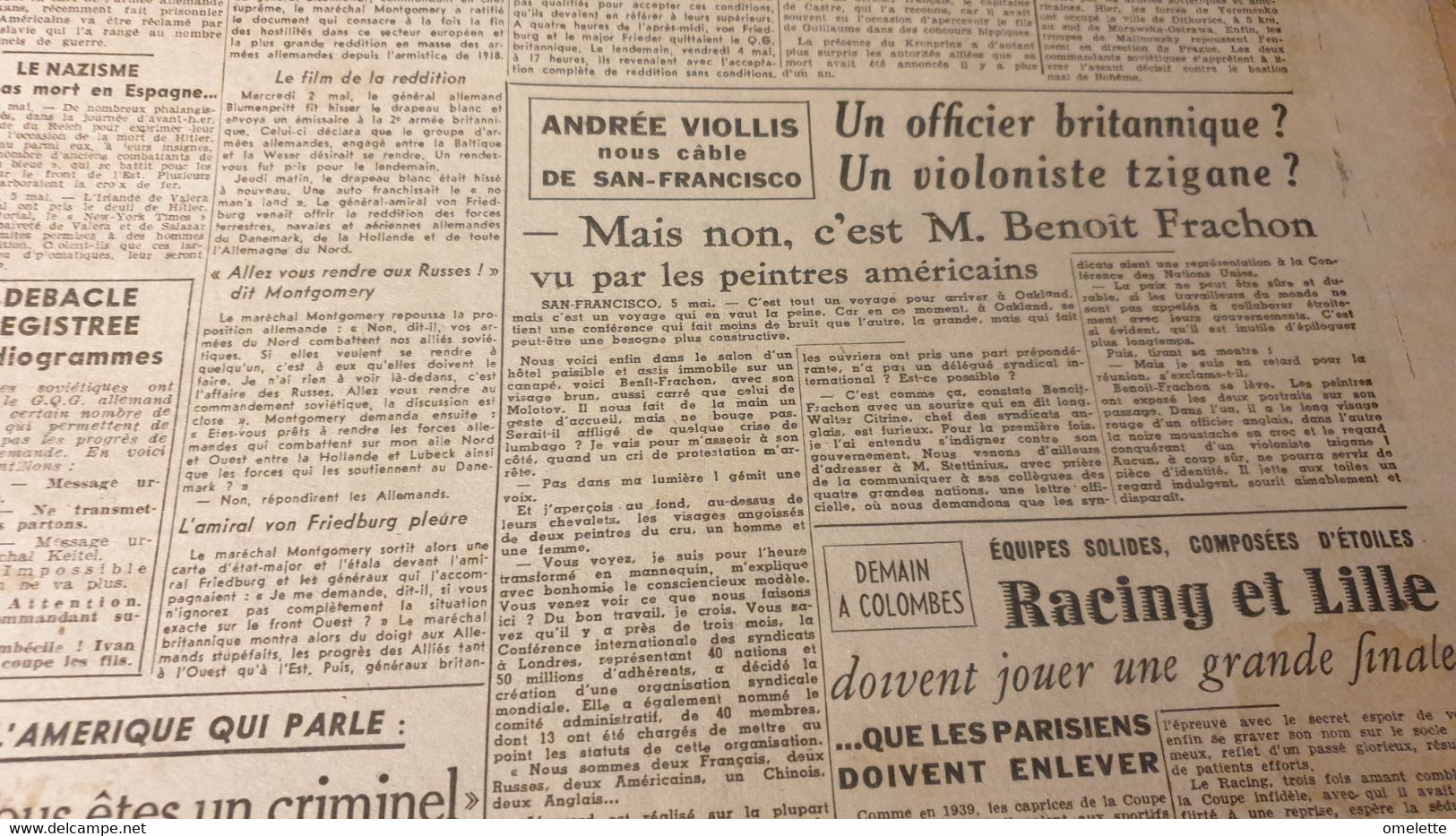 CE SOIR 45/EISENHOWER AVERTISSEMENT REICH /BENOIT FRACHON - Informations Générales