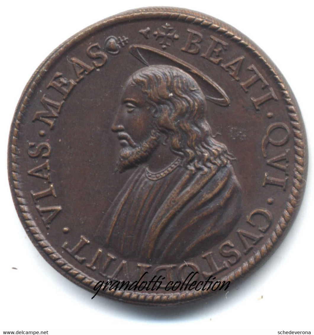 PAPA GREGORIO XIII MEDAGLIA GESU BEATI QUI CUSTODIUNT 1575 - Royal/Of Nobility