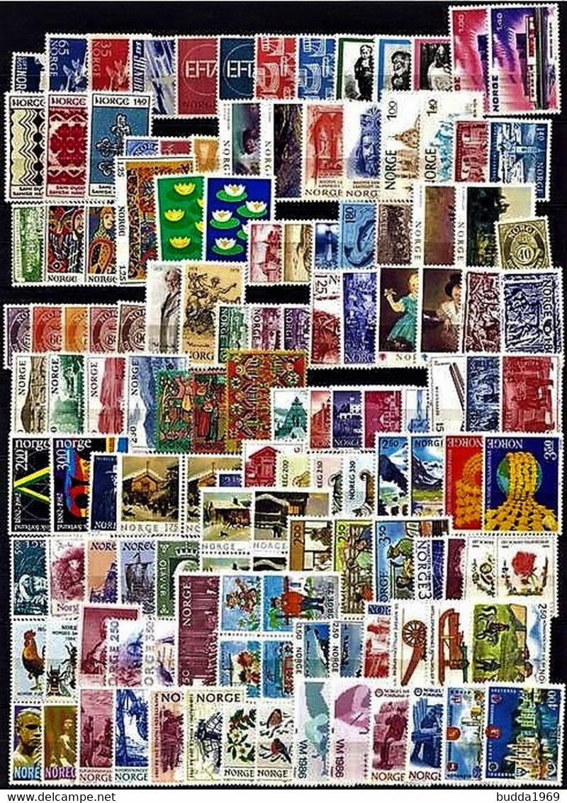 NORWAY-NORWEGEN-collection Of Postage Stamps From 1937-2004! ALL STAMPS ARE MNH**! - Collections