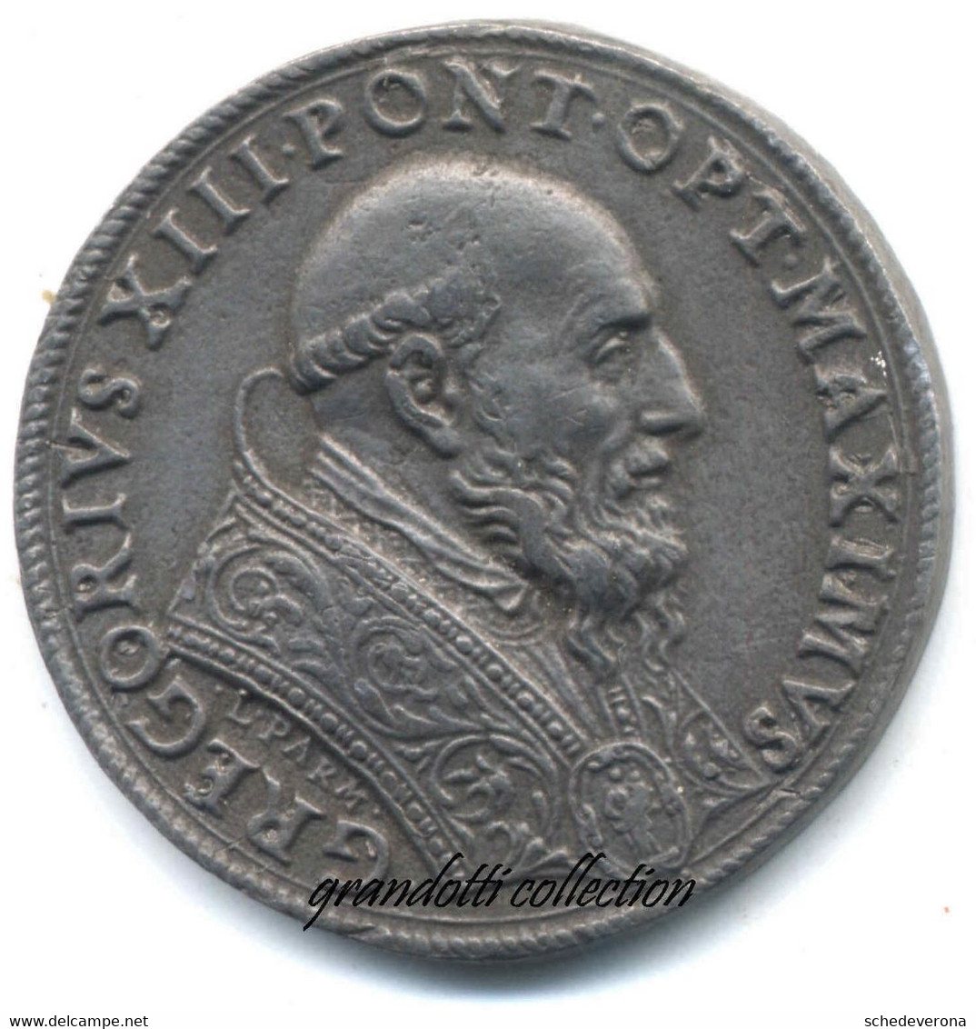 PAPA GREGORIO XIII 1582 SANTA MARIA DEI MONTI MEDAGLIA RESTITUZIONE - Royaux/De Noblesse