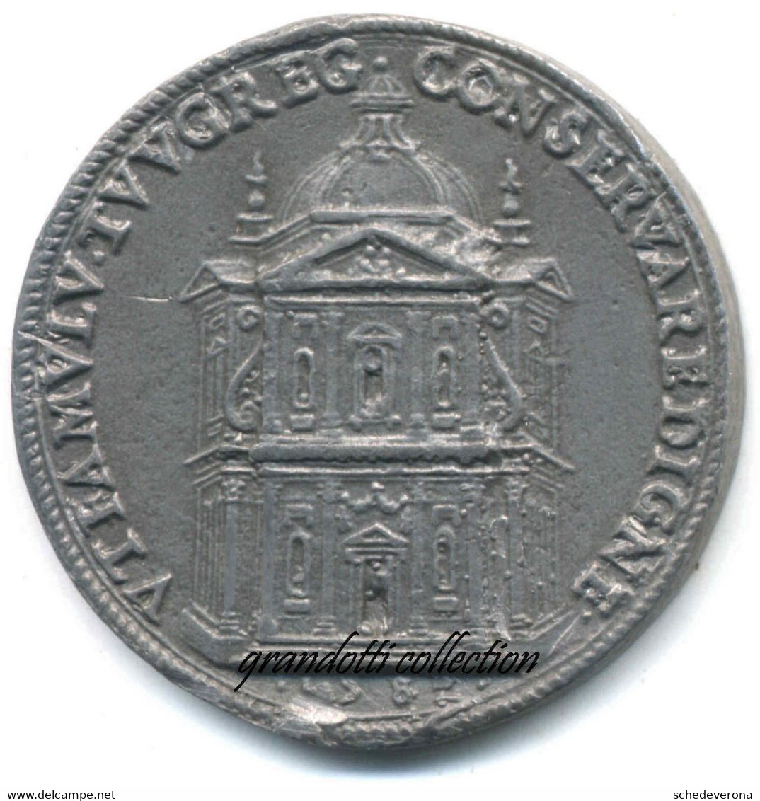 PAPA GREGORIO XIII 1582 SANTA MARIA DEI MONTI MEDAGLIA RESTITUZIONE - Monarquía/ Nobleza