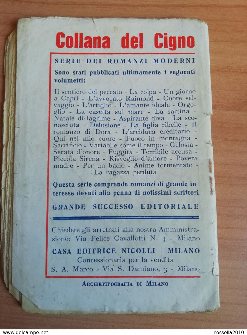 PICCOLO CINE ROMANZO Anni 40 Collana GIALLI DEL CIGNO - NOTTI MOSCOVITE Italy Book, Italie Livres - Policiers Et Thrillers
