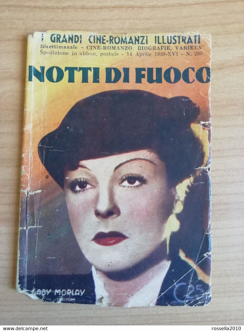 PICCOLO CINE ROMANZO 1938 NOTTI DI FUOCO Italy Book, Italie Livres - Thrillers