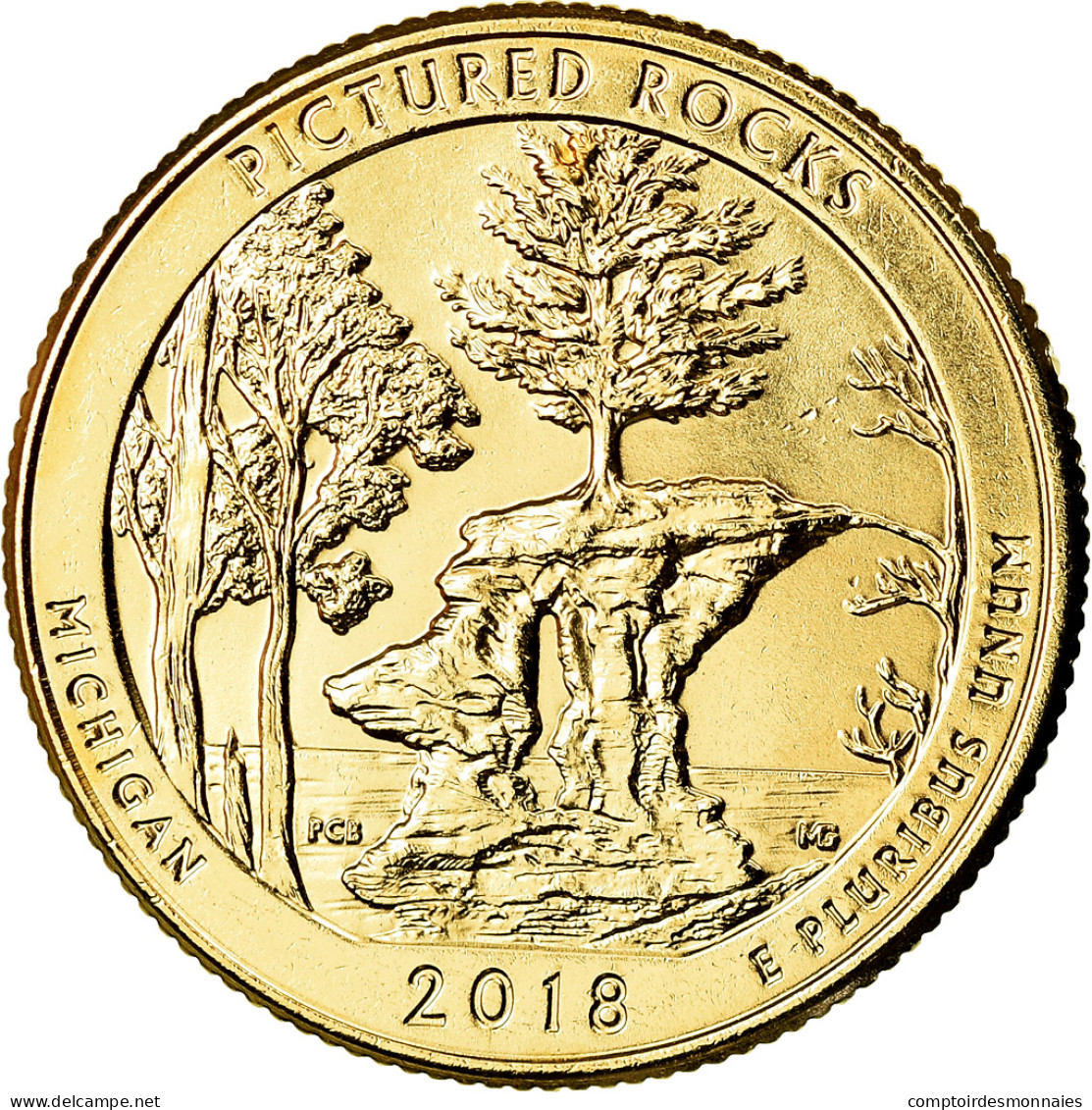 Monnaie, États-Unis, Quarter, 2018, Denver, SPL, Copper-Nickel Clad Copper - 2010-...: National Parks