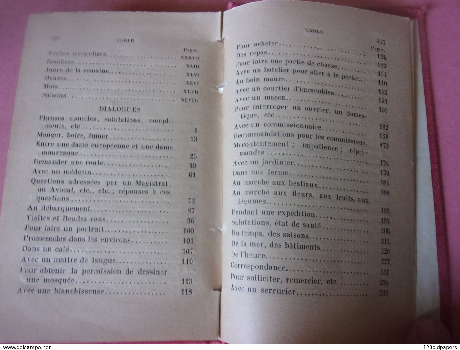♥️ 1905 DIALOGUES français-arabe par ben sedira bel kassem. jourdan, alger COLLECTION CARBONEL ALGERIE