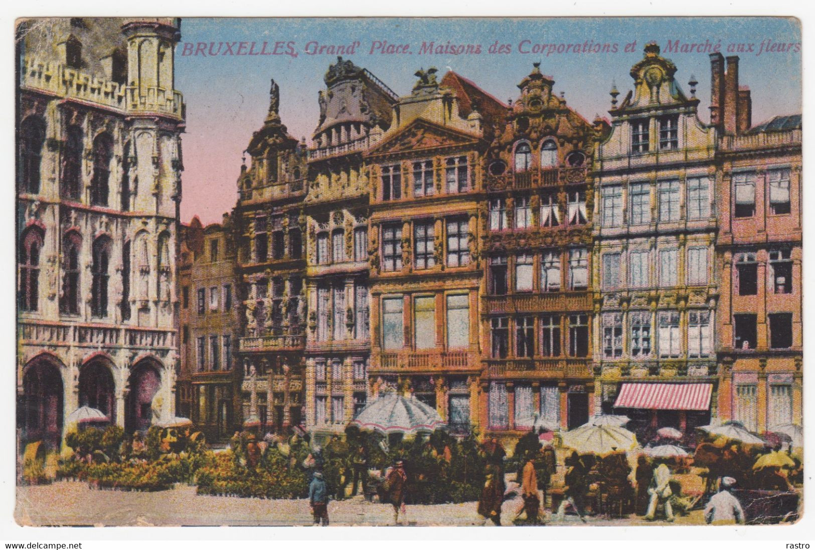 Carte-vue (Brux. , Grand-Place) écrite Du Havre En Franchise Vers Couillet , Marque Armée Britannique +  Censure ; 1919 - Army