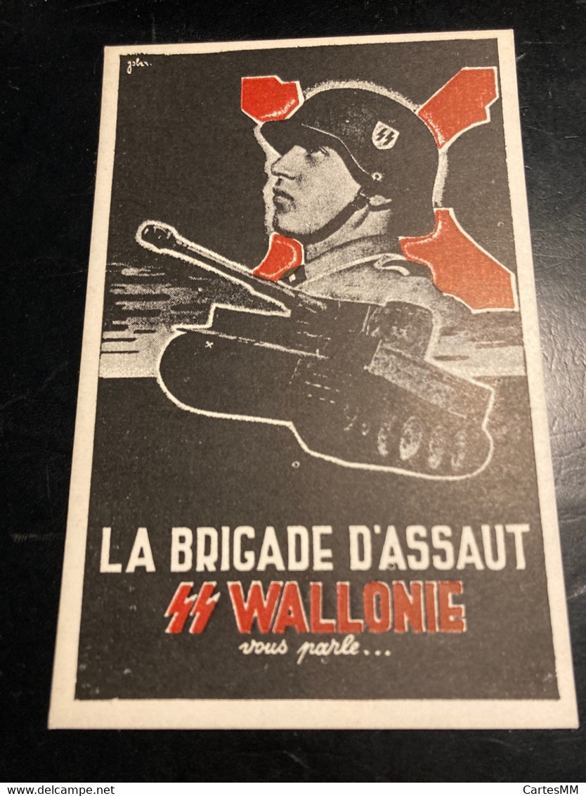 SS Wallonie Belgique Belgien Vous Parle La Brigade D’assaut Propagande Recrutement Propaganda Waffen SS - Guerra 1939-45