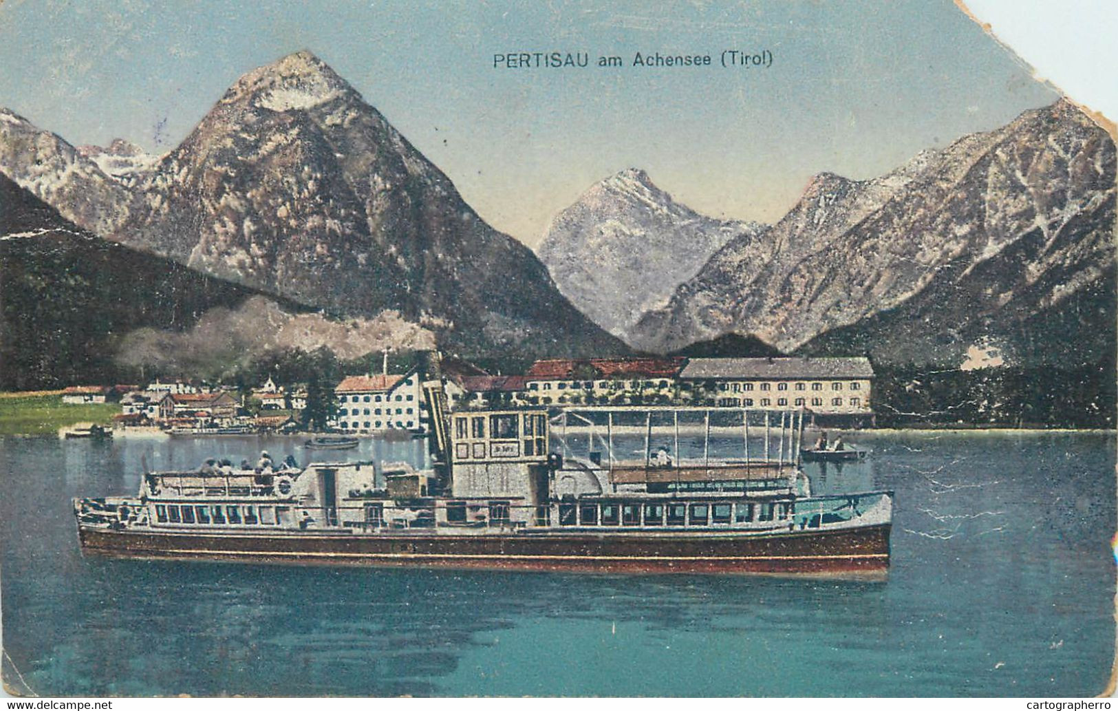 Pertisau Am Achensee Stemer Ship Navigation ( Upper Right Corner Damage ) - Pertisau